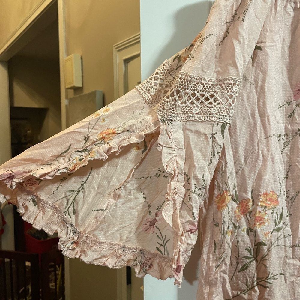 Altar'd State Floral Ruffle Mini Dress - Picture 2 of 3